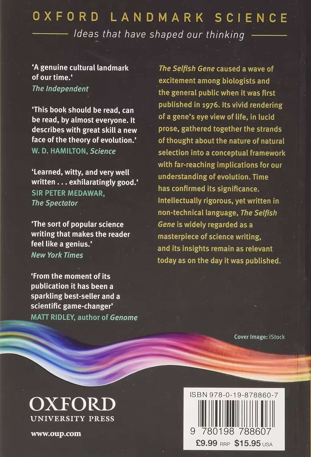 The Selfish Gene back cover