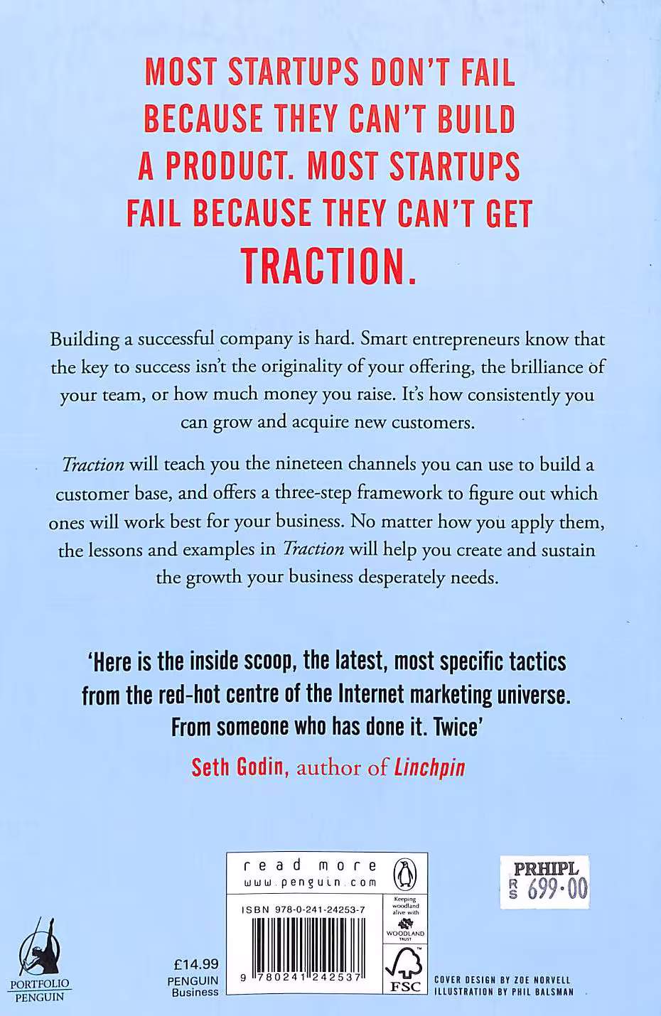 Traction back cover